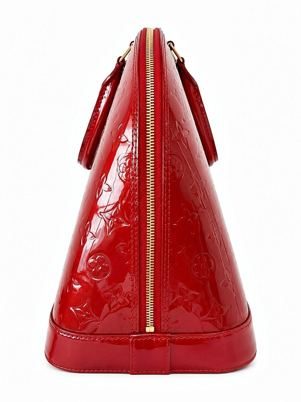 Louis Vuitton Alma PM Monogram Vernis in Red - Picture 6 of 8